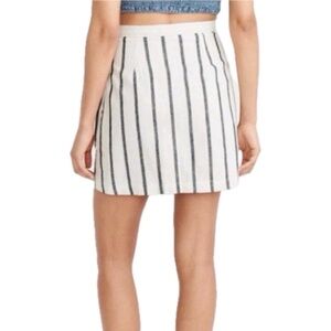 Abercrombie Striped Linen Wrap Skirt